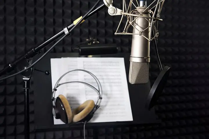 Recoding Studio With Microphone